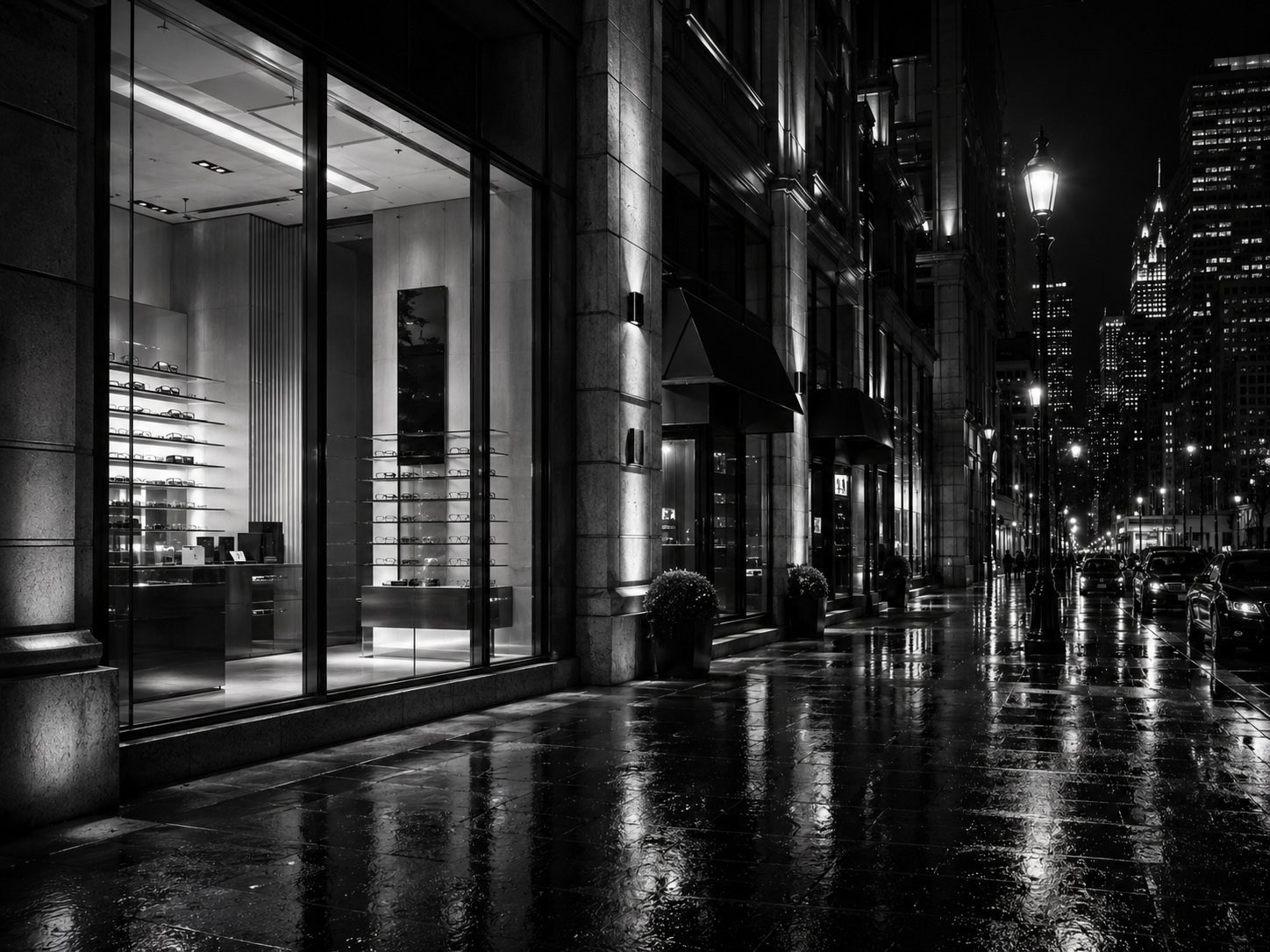 Ciudad nocturna, experiencia visual Vista Boreal